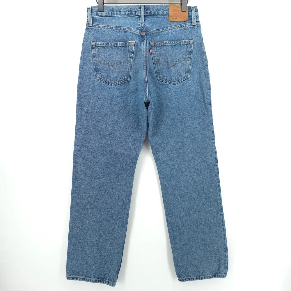 Levi's Mens Jeans 501 '90s W28 L30 Blue Mid Wash Straight Leg Denim